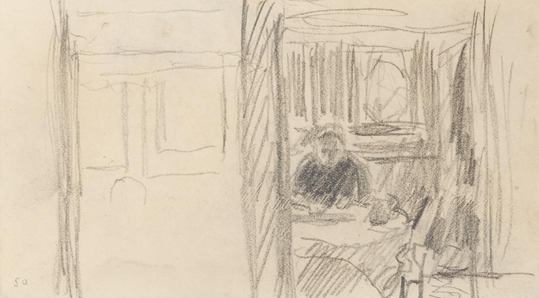 Dans la salle à manger, Le Cannet, circa 1932